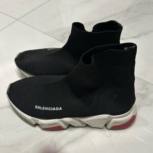Balenciaga speed knit mid shoes - used